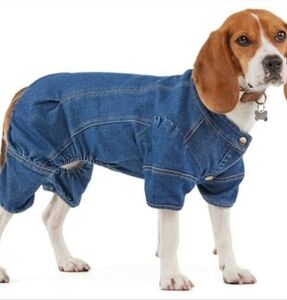 New Reddy Denim Dog Jumpsuit Apparel XS One Piece Outfit